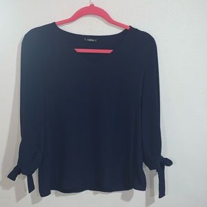 Navy Blue Blouse